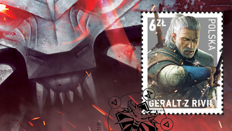 Illustration for article titled Poland Makes An Official Witcher Postage Stamp
